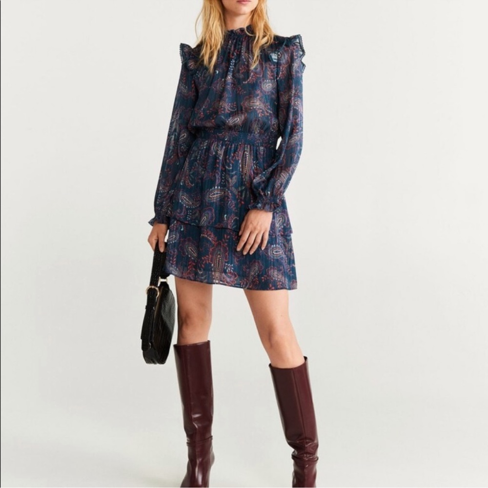 BNWT Mango Paisley Dress